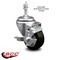 Service Caster 3.5 Inch Black Polyurethane Swivel 3/8 Inch Threaded Stem Caster with Brake SCC SCC-TS20S3514-PPUB-BLK-TLB-381615 - alternate 3